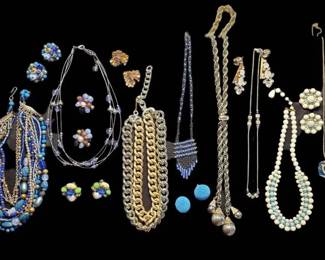 Fashion Jewelry In Blue, Gold, White And Silver Tones