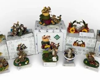 Lot of 10 Vintage Charming Tails Figurines Special Editions Signed Member Exclusives