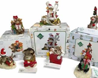 Charming Tails Christmas Magic, 7 Figurines 2 With Signature