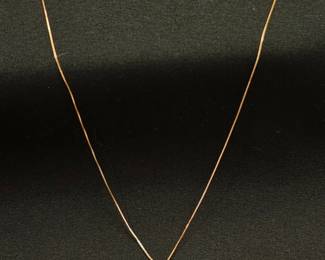 14 karat gold with diamond pendant with 14 karat gold chain included