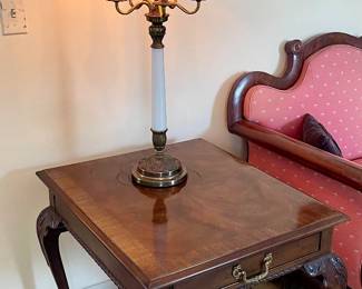 Claw-and-Ball-Foot End Table