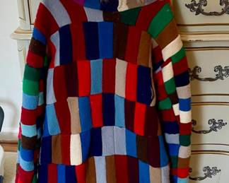 Vintage Wool Patchwork Duster/Coat