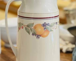CorningWare Carafe - "Abundance" Pattern