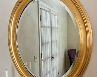 Giltwood Oval Mirror 
