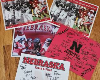 Signed Nebraska Sports memorabilia