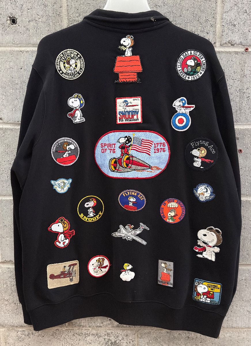 Snoopy patches on jacket