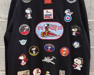 Snoopy patches on jacket
