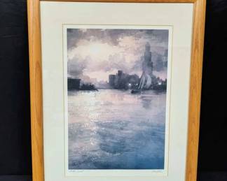 CT237Chicago Sunset Artwork by Lynch