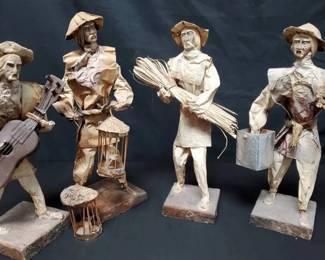 CT201VVintage Mexican Folk Art Figures