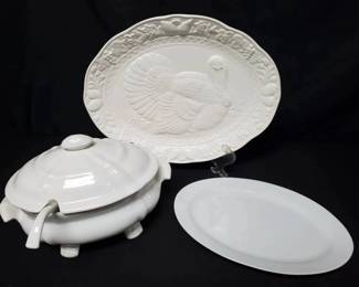 CT206White Ceramic Serveware 