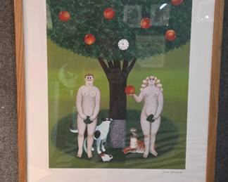 Adam and Eve painting.