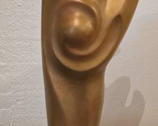 24" abstract sculpture.