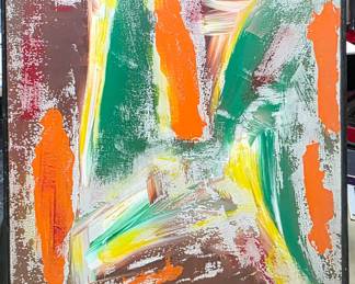 Large Bert Miripolsky oil painting. There is a great collection of Bert's work. He and Michele were friends.