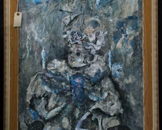 Mixed media abstract.