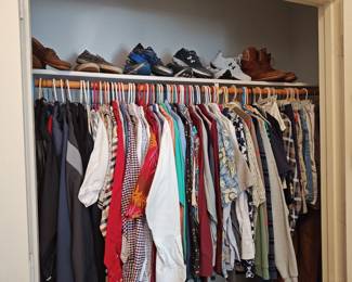 men's clothes and shoes