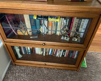 Lawyer Leaded Glass Bookcase 
$300
