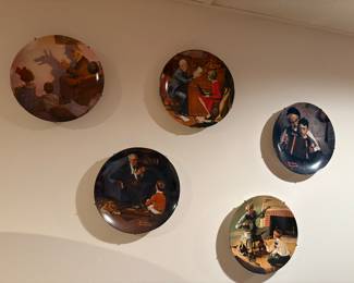 Norman Rockwell Plates 
$8 Each 