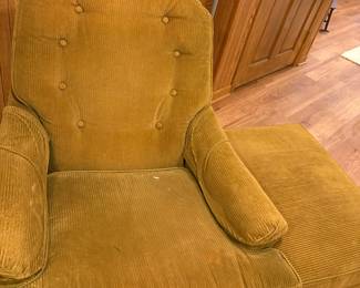 Vintage Corduroy Chair W/Ottoman 
$30