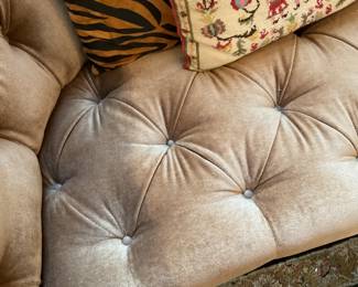 Michael Taylor diamond tufted sofa (height=31” width=82” depth=39”) $1000 + tax