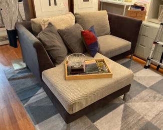 Gray 3 piece sectional couch (length=13’ height=31” depth=64”) $1000 + tax
