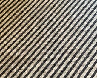 Gray and cream striped rug (8’x 10’) $200 + tax