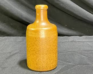 German Stoneware Brown Pottery Bottle