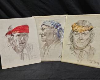 3 L.E. Prints of Native Americans by Gale McKinley