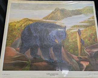 Gerald Fraize Limited Edition "Black Bear" Print