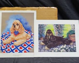 2 Peggy Bang Cocker Spaniel Prints