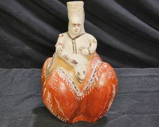 Quinua Pyacucho Folk Art Peruvian Pottery Vessel