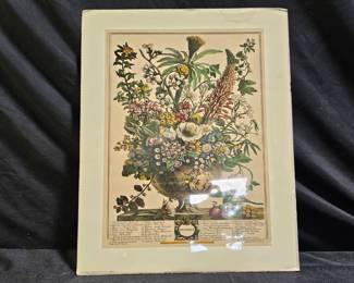  Vintage Robert Gurber "December" Lithograph