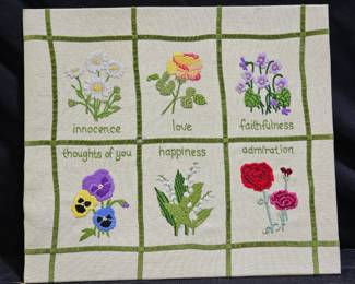 Embroidered Inspirational Flowers Julie Eisenhower