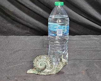 Small Bronze Patinated Snail Figurine