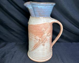Large Handmade Studio Art Pottery Pitcher