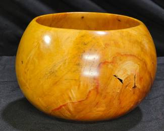 Signed Robin Piscitelli Rare Ash Leaf Maple Bowl