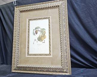 Framed "Trangipone" Botanical Drawing Lithograph