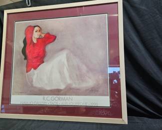 Signed & Framed R.C. Gorman Signed Poster