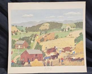 "The Thrashers" Print by Grandma Moses