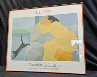 Signed Hawaiian Celebration Bishop Museum Print