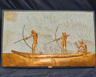 E. Kohler Brasil 76' Copper & Fossilized Stone