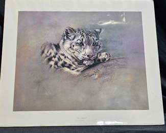 Limited Edition "Snow Leopard" Print by Alan Hunt