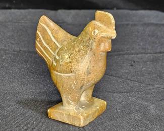 Vintage Hand Carved Soapstone Chicken