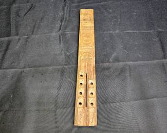 Balkin Dvojnice Hand Carved Wooden Double Flute