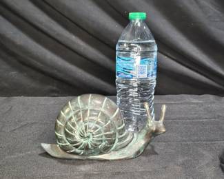 Bronze Patinated Snail Sculpture