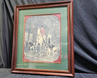 "Morning-Going to Cover" Print by E.A.S. Douglas