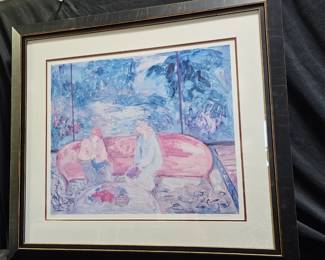  LE "The Red Couch" Print by Barbara A Wood