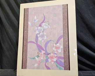 "Lilies" L.E. Lithograph by Paul Lee