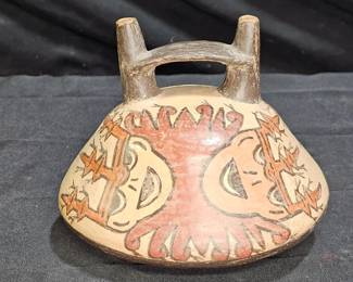 Peruvian Nasca Bridge & Double Spout Vessel