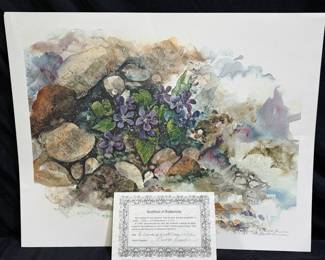 Limited Edition "A Touch of Violet" Paul W Brown