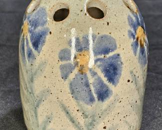 Handmade Little Mountain Pottery Flower Frog Vase